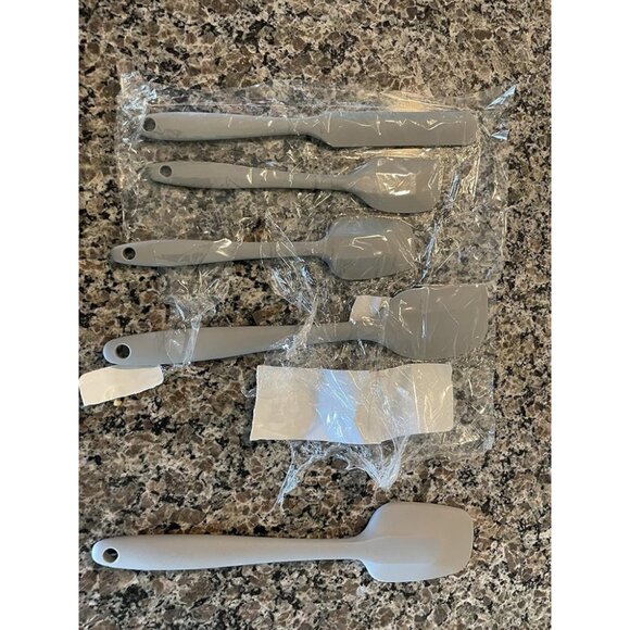 Food Grade Silicone Rubber Spatula Set High Heat Resistant Non Stick - Picture 5 of 11